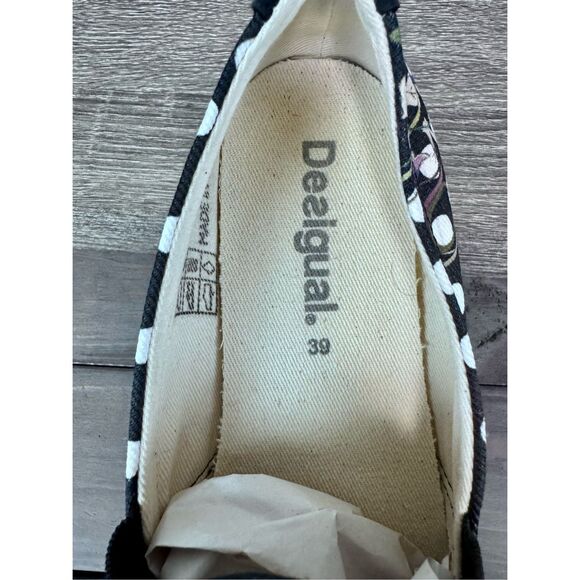 Desigual Floral Slip On Platform Sneakers Size 9 - Picture 10 of 10